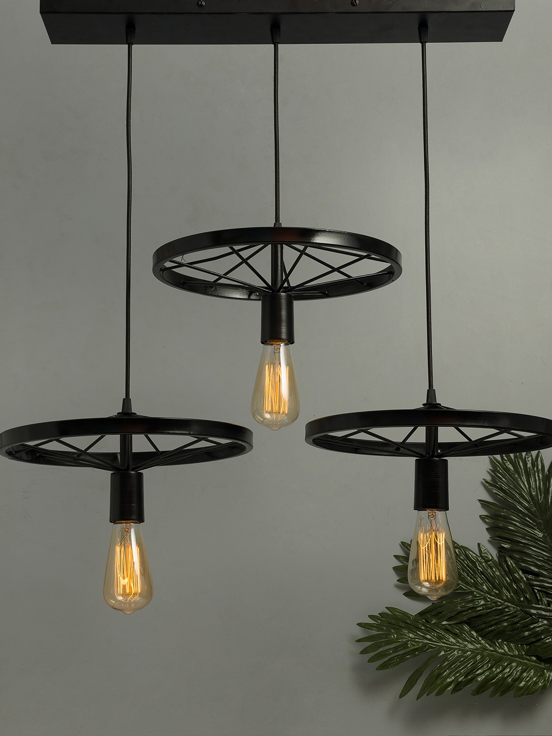 

Homesake Black Textured Handcrafted Wall or Ceiling Cluster Light
