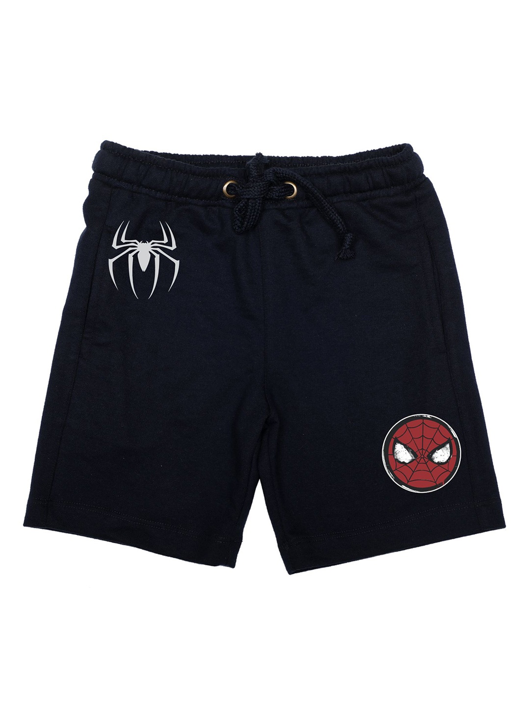 

Marvel by Wear Your Mind Boys Navy Blue spiderman Printed Regular Fit Regular Shorts