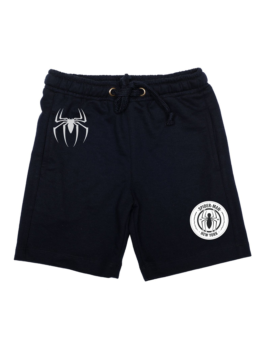 

Marvel by Wear Your Mind Boys Navy Blue Spiderman Printed Regular Fit Regular Shorts