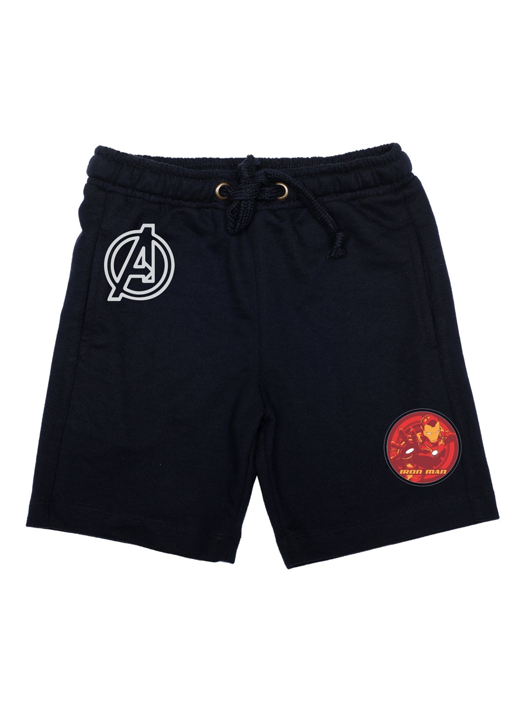 

Marvel by Wear Your Mind Boys Navy Blue Printed Regular Fit Regular Shorts