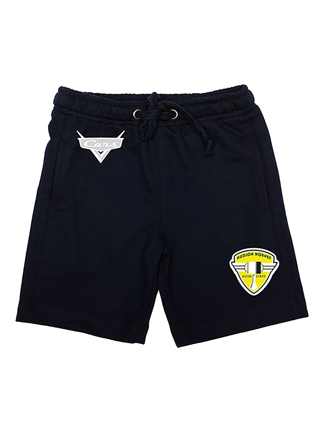Disney by Wear Your Mind Boys Navy Blue Solid Regular Fit Regular Shorts