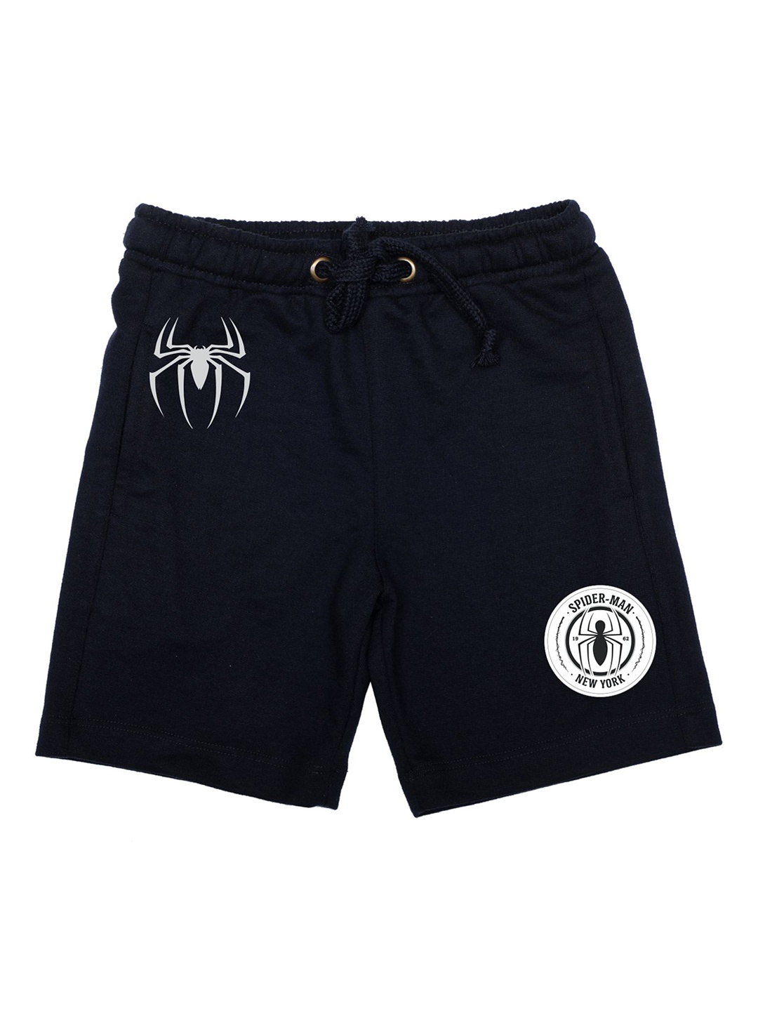 

Marvel by Wear Your Mind Boys Navy Blue Spiderman Printed Regular Fit Regular Shorts