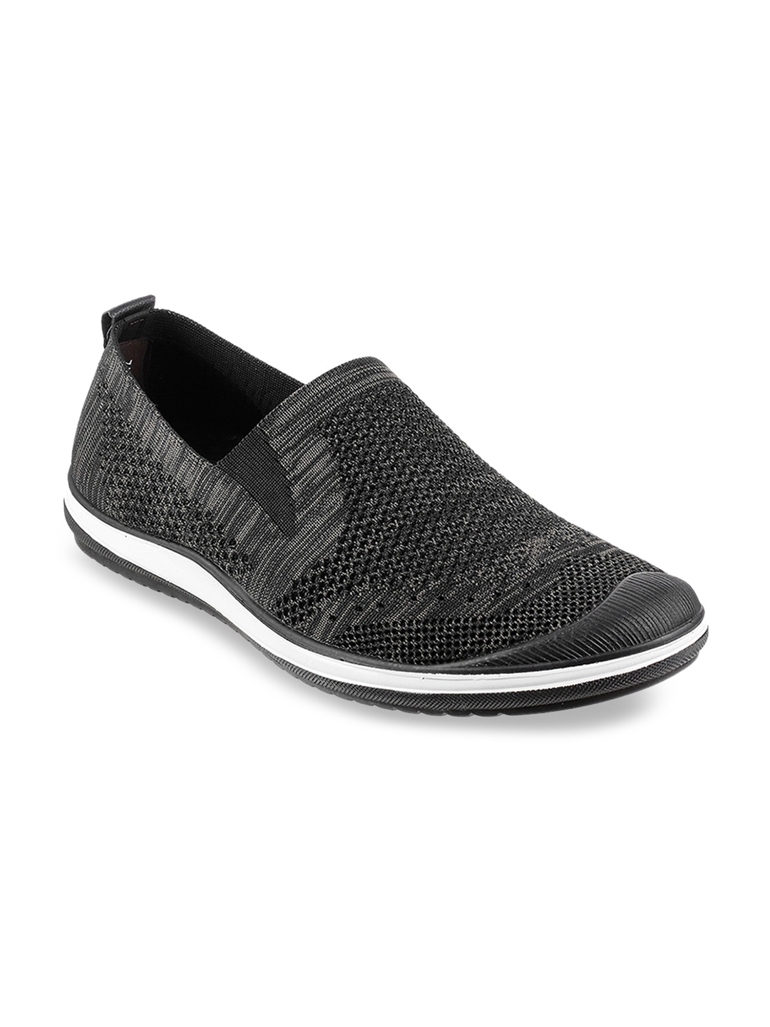

Metro Men Black Slip-On Sneakers