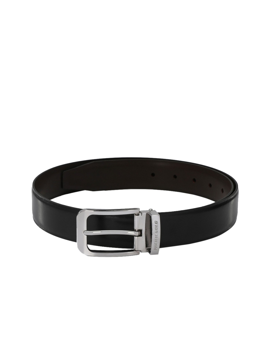 

Pacific Gold Men Black & Brown Reversible Solid Belt