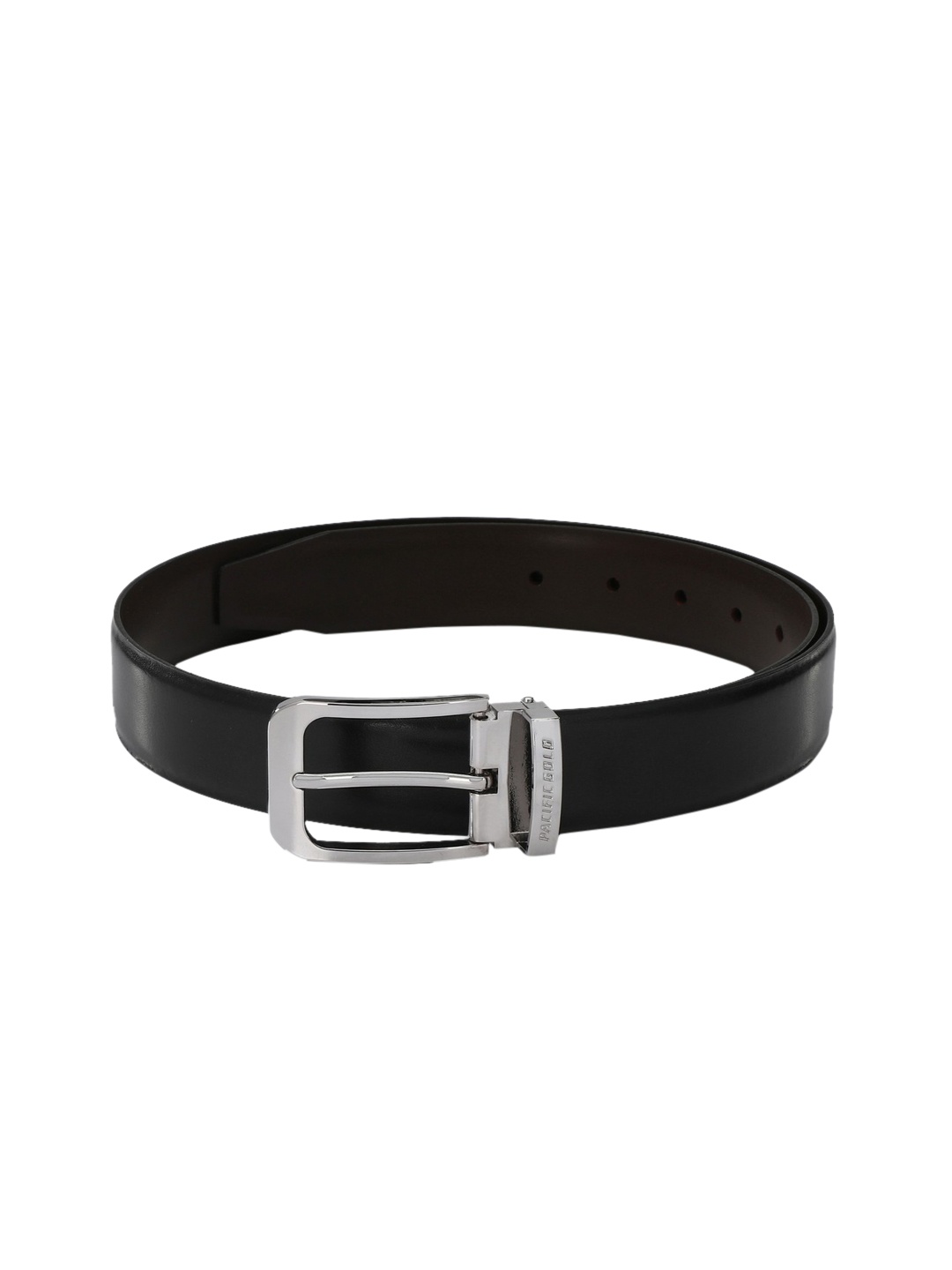 

Pacific Gold Men Black & Brown Reversible Solid Belt
