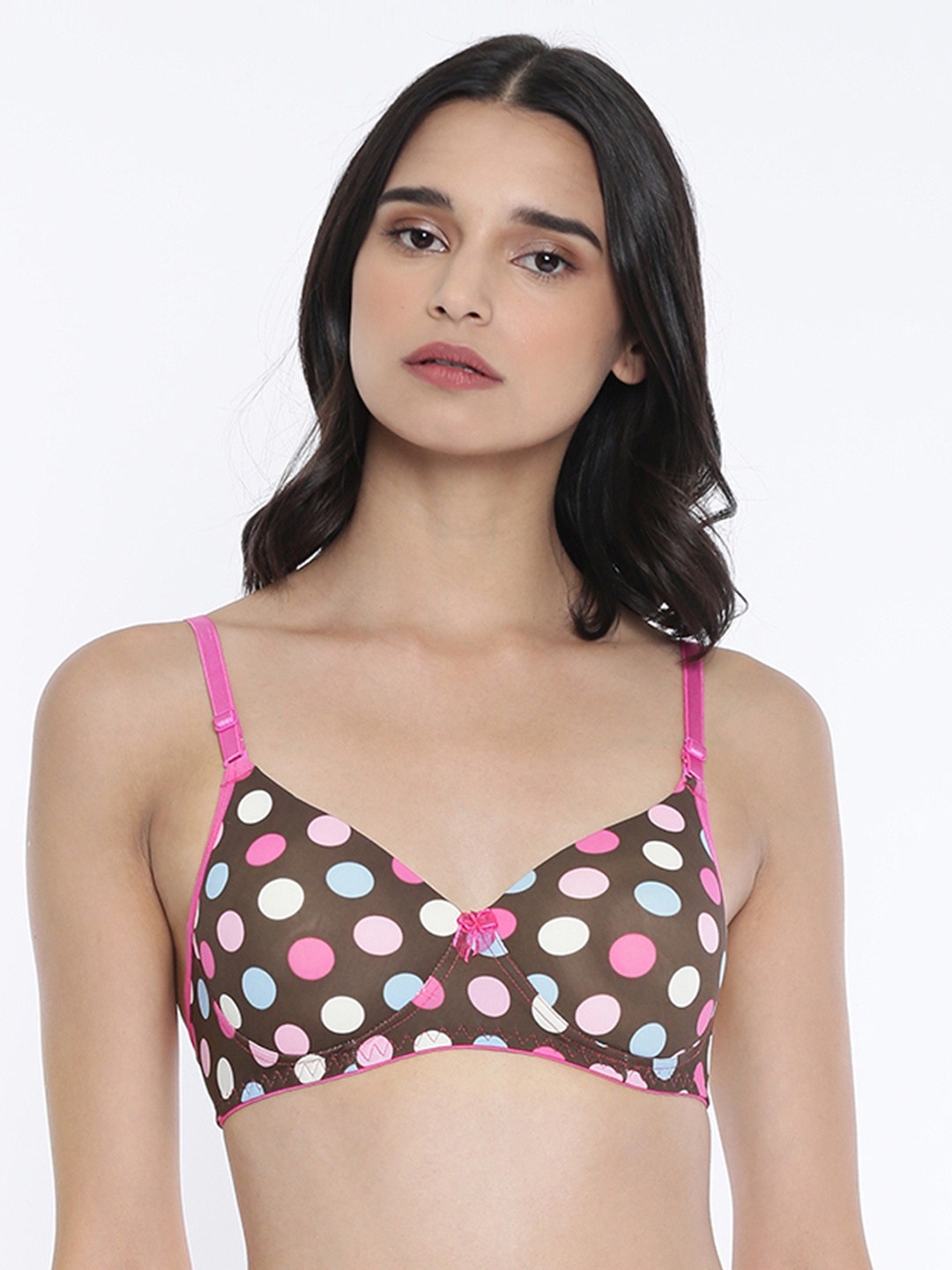 Lady Love Multicoloured Printed Non-Wired Lightly Padded Everyday Bra LLBR1034, Multi
