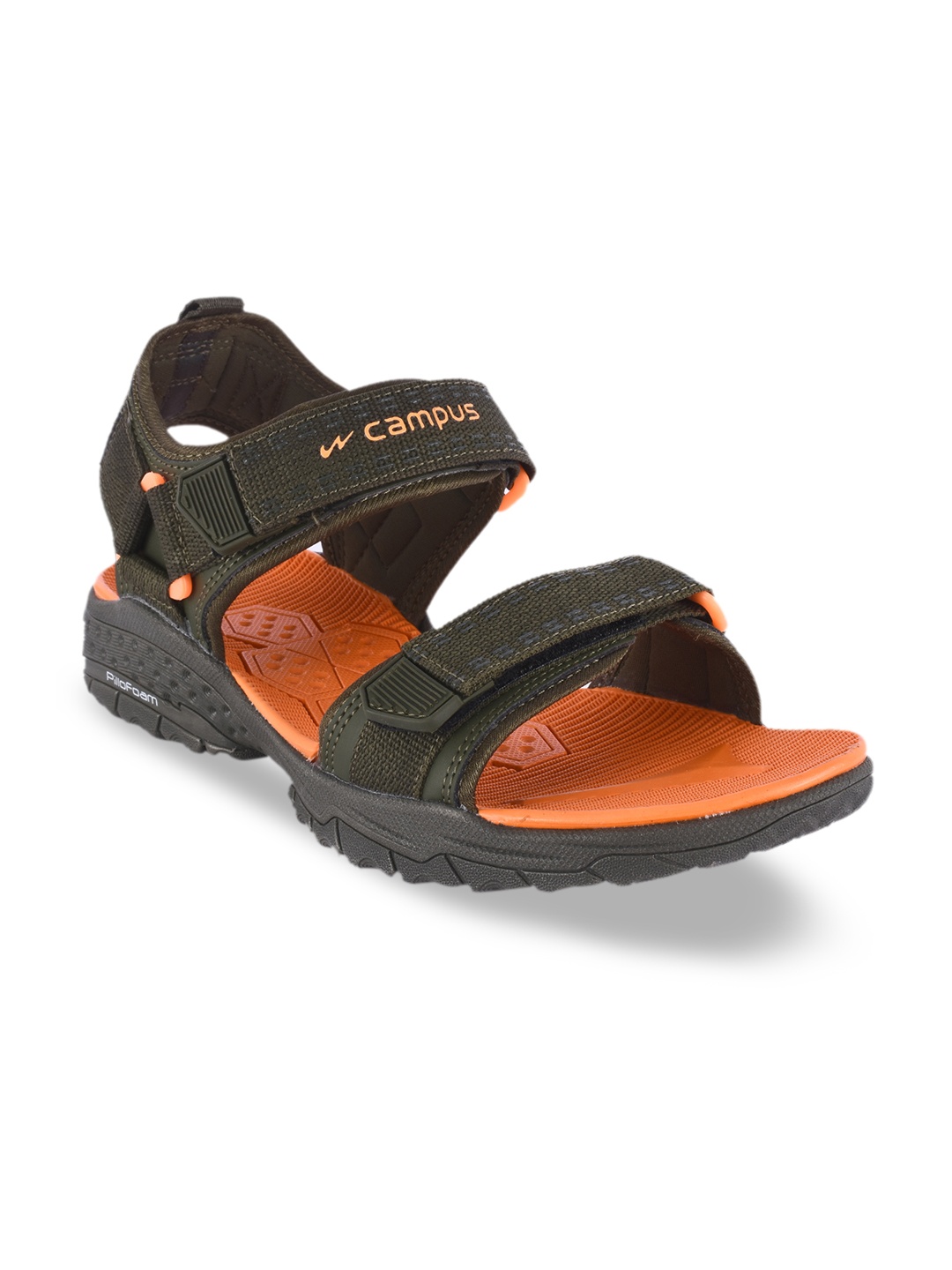 

Campus Men Olive Green Sports Sandals