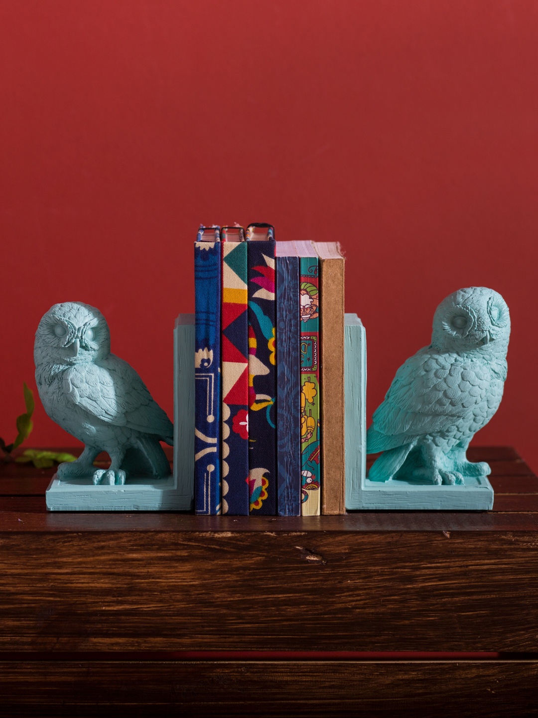 

Chumbak Set of 2 Teal Blue Owl-Shaped Showpieces