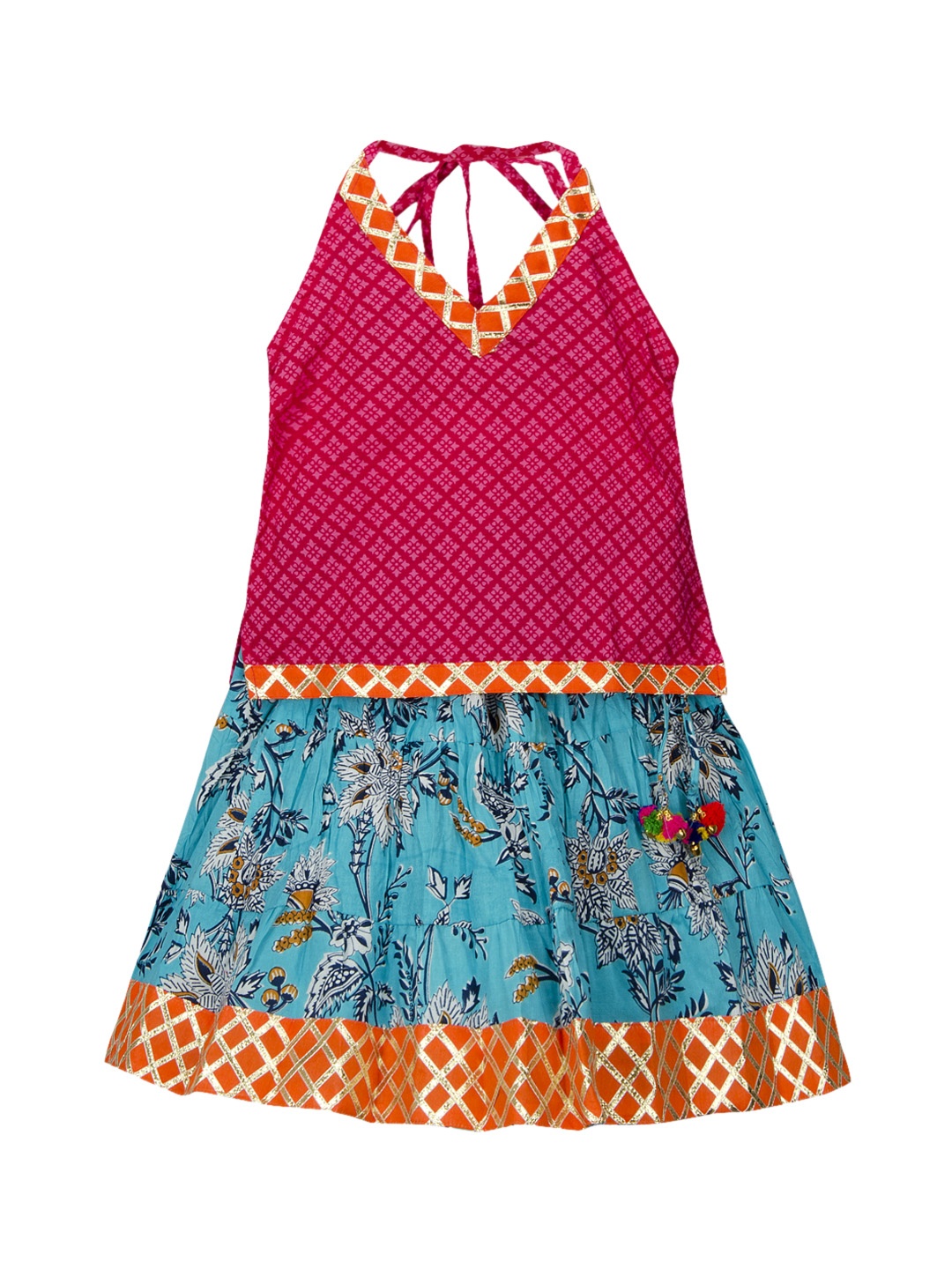 

KID1 Pink Ready to Wear Lehenga with Blouse