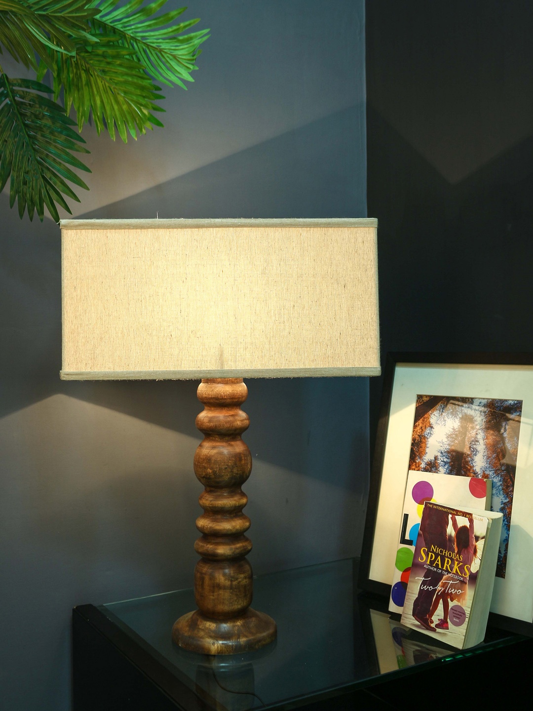 

Grated Ginger Brown Solid Handcrafted Bedside Standard Table Lamp