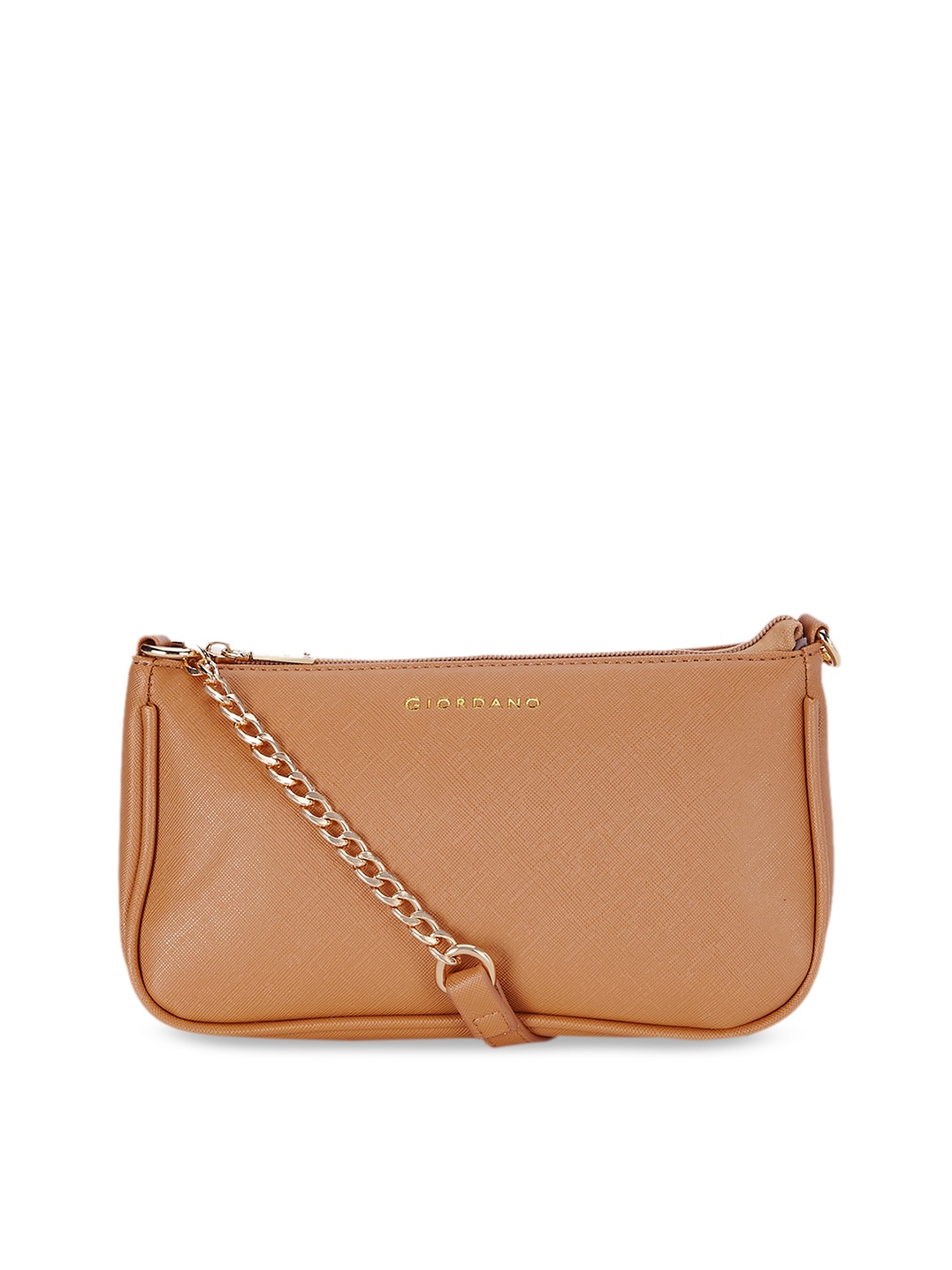 

GIORDANO Tan Brown Solid Sling Bag