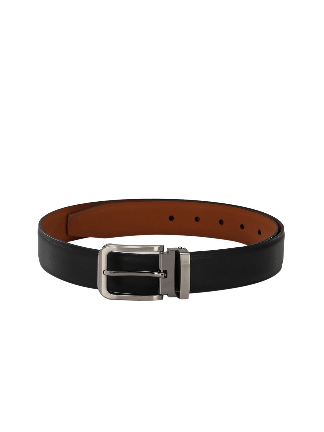

Pacific Gold Men Black & Brown Solid Reversible Formal Belt