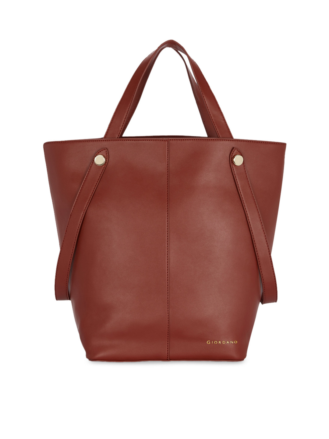 

GIORDANO Brown Solid Tote Bag