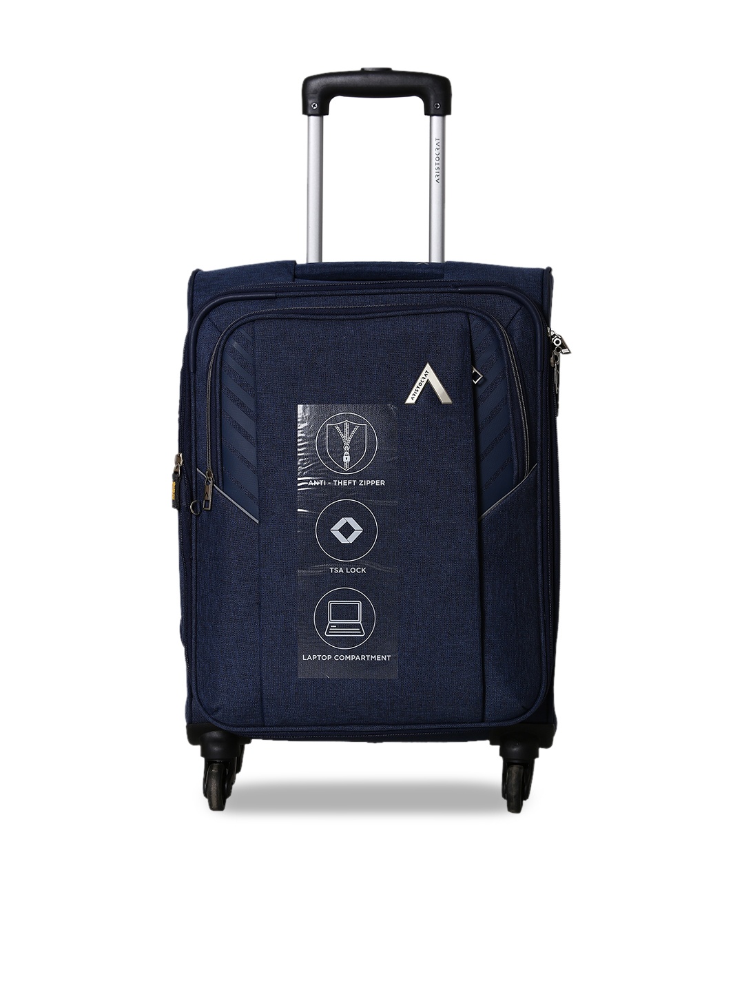 

Aristocrat Blue Solid Cabin Trolley Bag