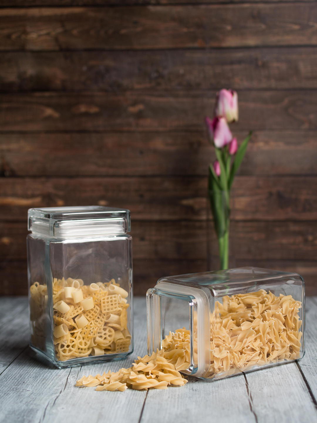 

Pasabahce Transparent Glass Jar With Lid 1.3 Litres