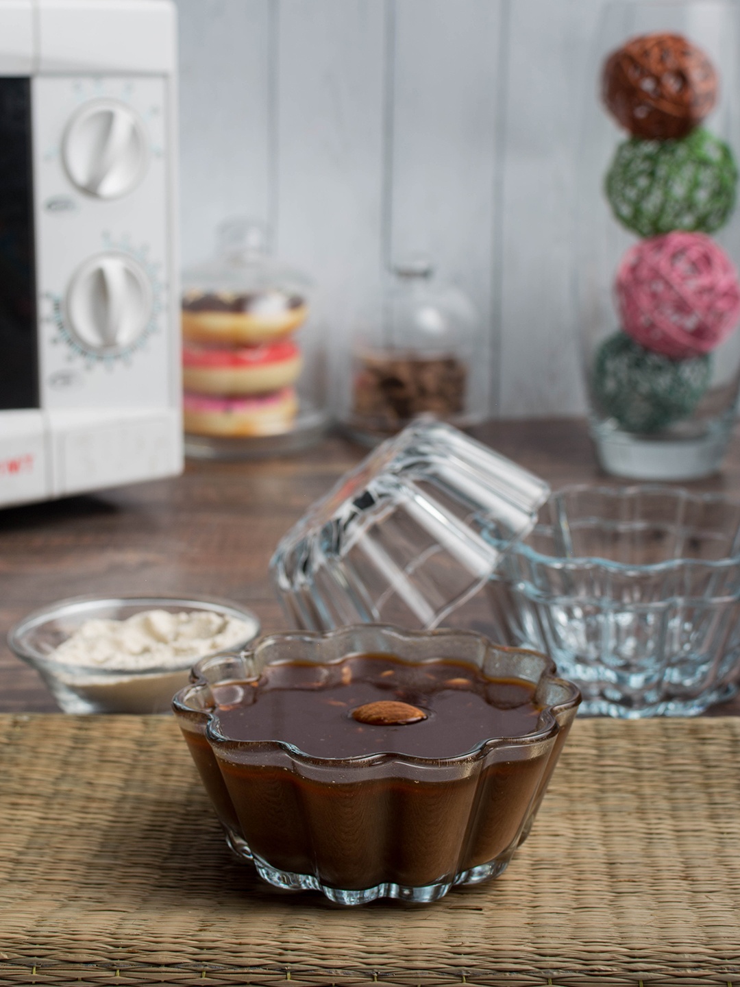 

Pasabahce Set of 4 Transparent Borcam Round Glass Cake Dish 250ML