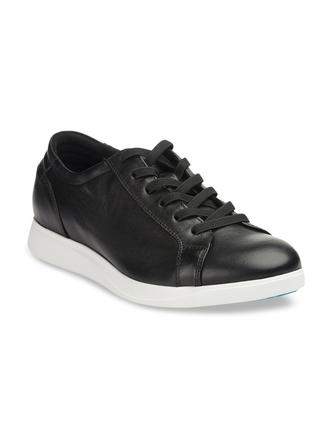 Kenneth Cole Men Black Leather Sneakers
