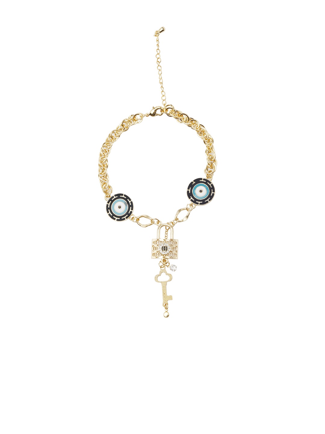 

Moon Dust Gold-Toned Brass Gold-Plated Charm Bracelet