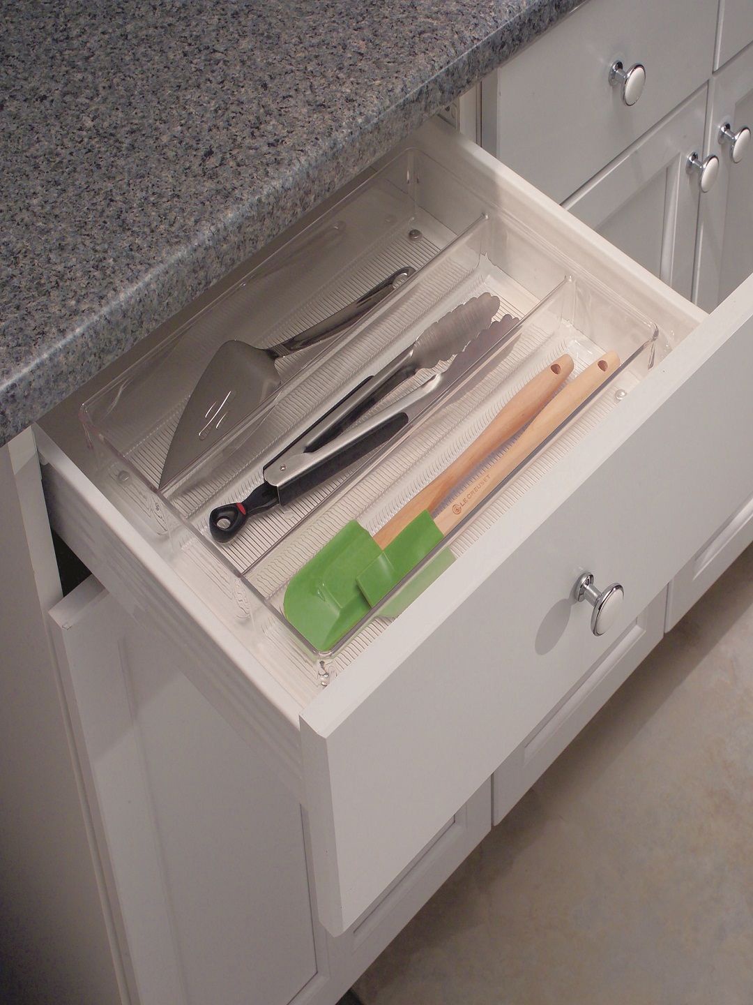 

INTERDESIGN Transparent 3 Sections Kitchen Drawer Organiser