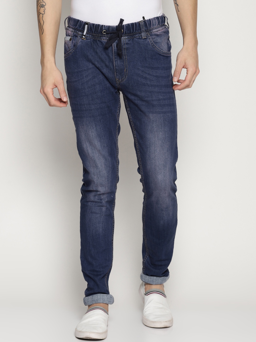 

IMPACKT Men Blue Skinny Fit Mid-Rise Clean Look Stretchable Jeans