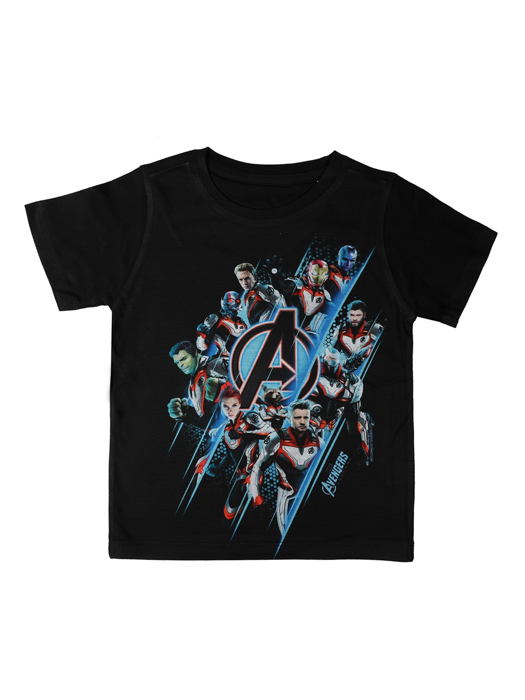 

Marvel by Wear Your Mind Boys Black Printed Round Neck T-shirt