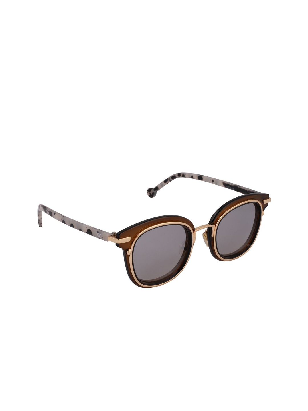 

GIO COLLECTION Unisex Grey Round Sunglasses GL5038C03