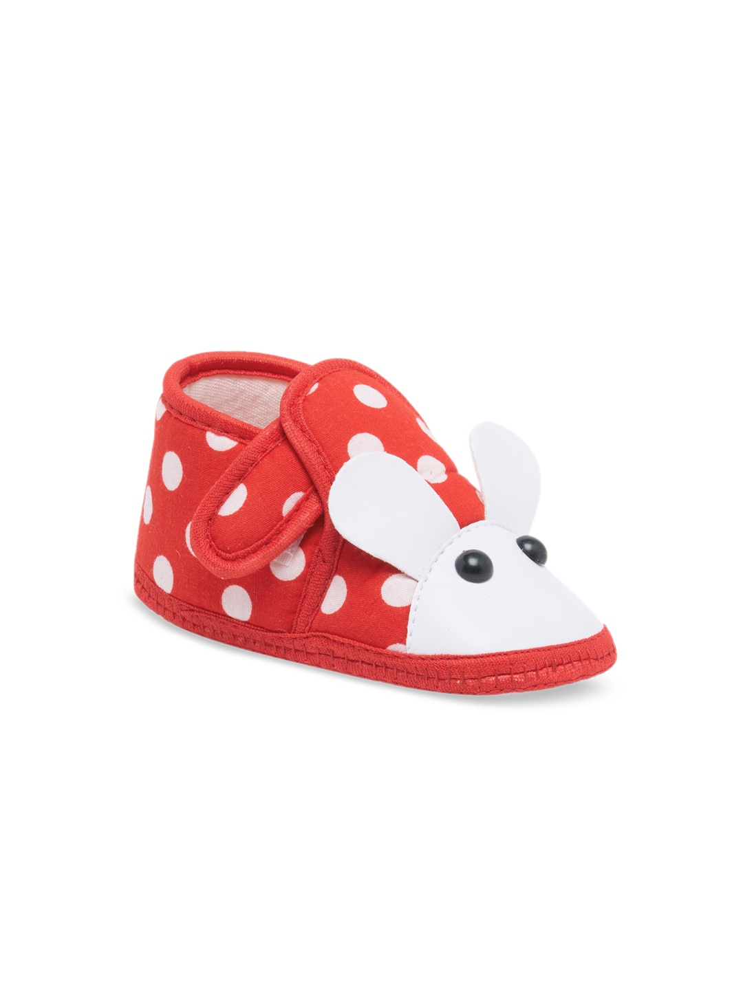 

CHiU Kids Red & White Printed Booties