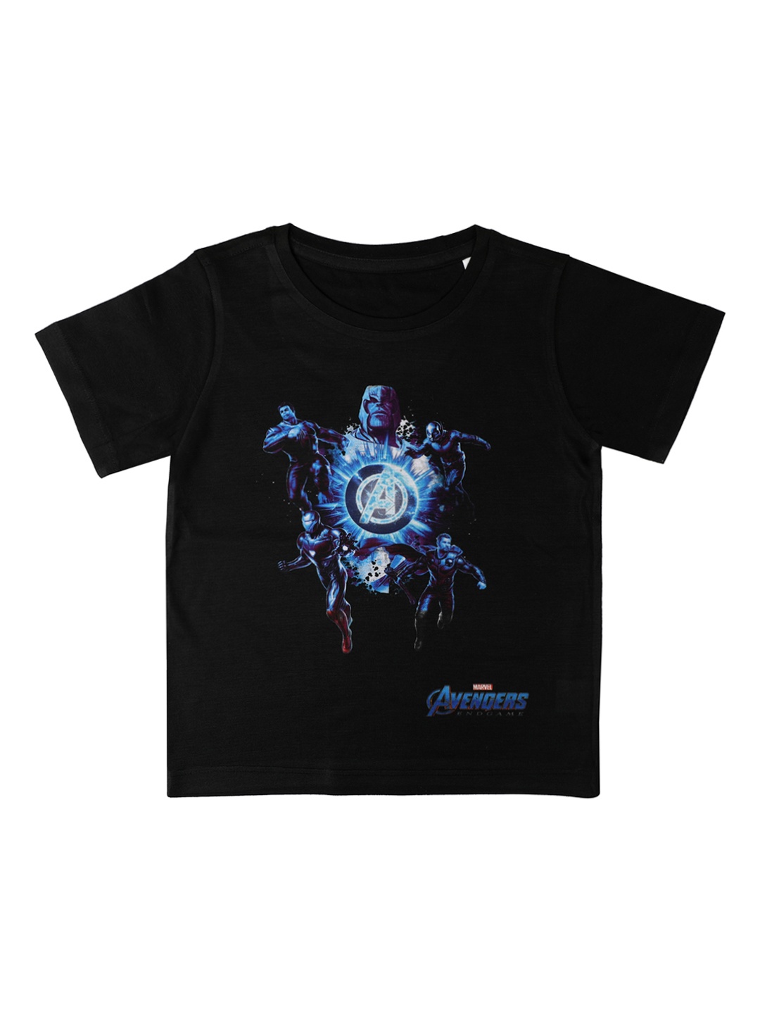 

Marvel by Wear Your Mind Boys Black Printed Round Neck T-shirt