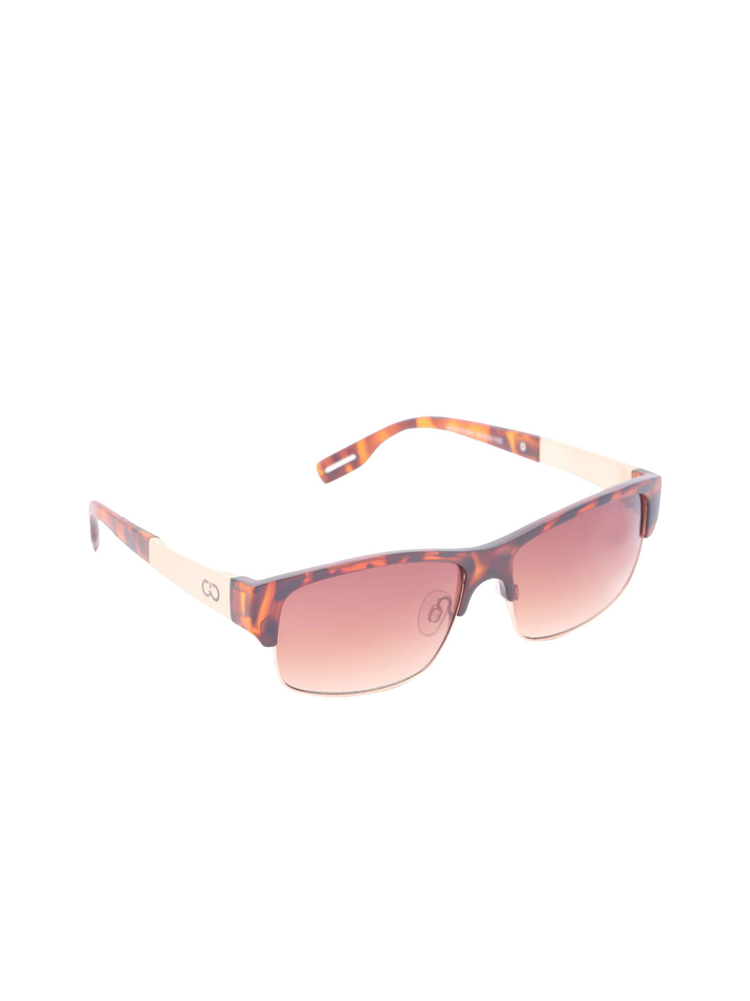 

GIO COLLECTION Men Rectangle Sunglasses G9391C3BR, Brown