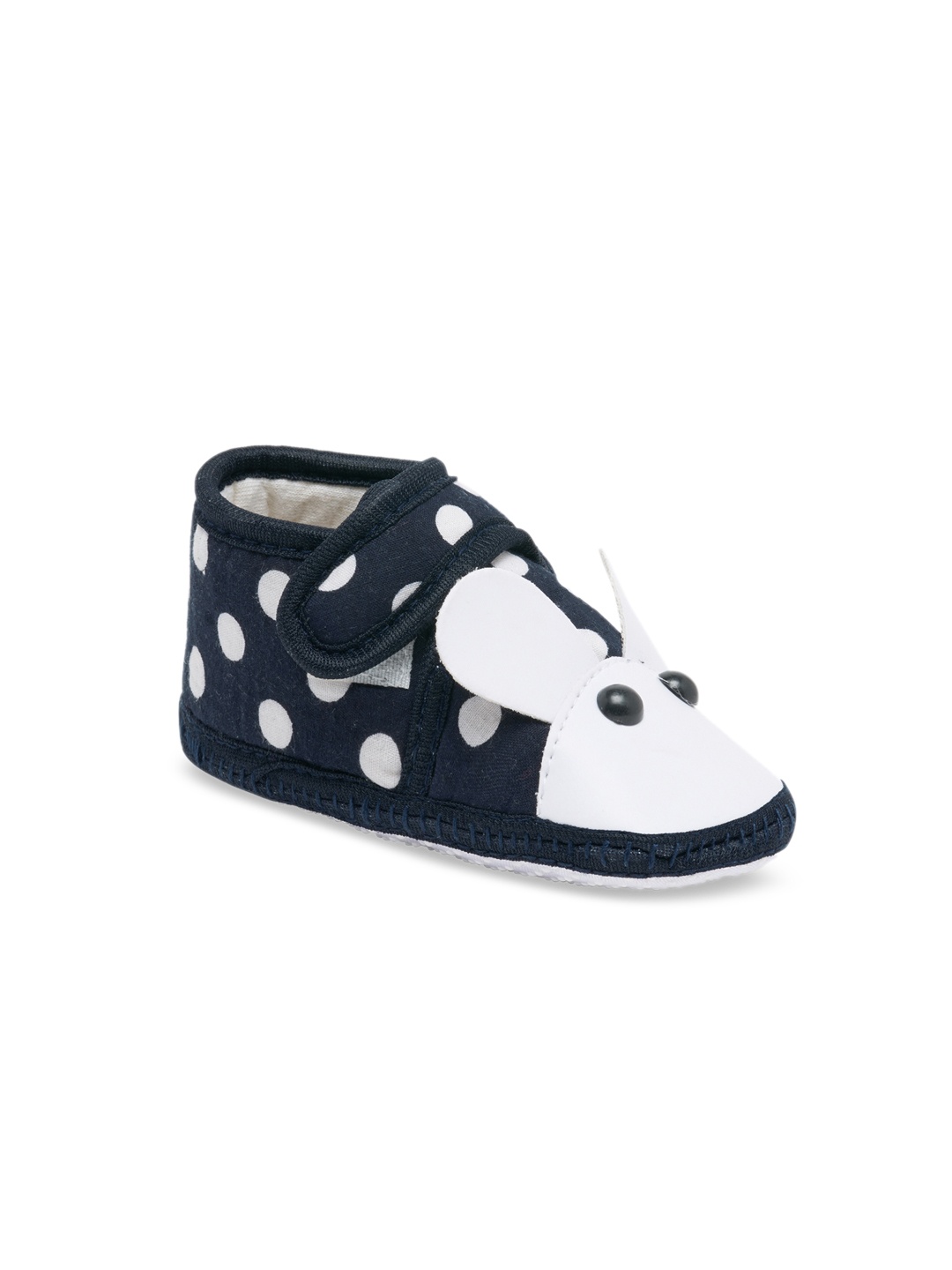 CHiU Kids Navy Blue & White Printed Booties