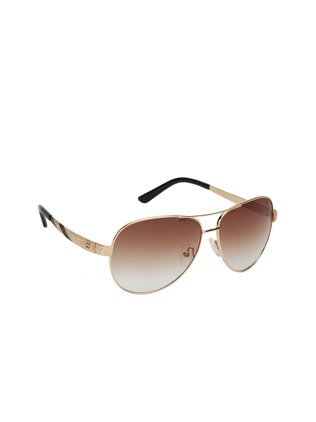 

GIO COLLECTION Women Aviator Sunglasses GL5065C10, Brown