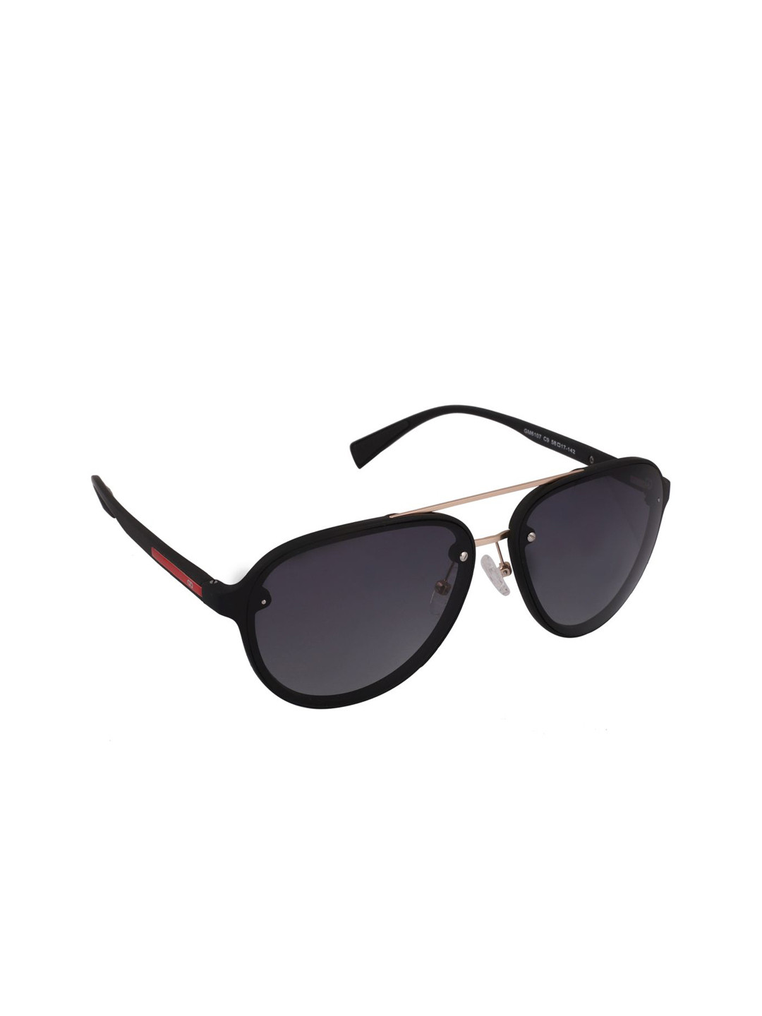 

GIO COLLECTION Unisex Wayfarer Sunglasses GM6107C09, Black