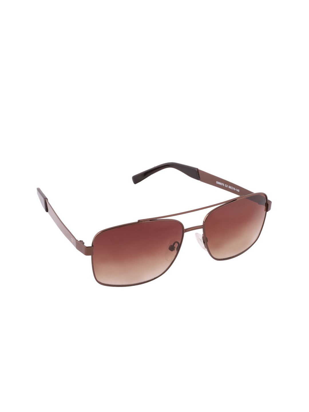 

GIO COLLECTION Unisex Brown Square Sunglasses GM6075C02