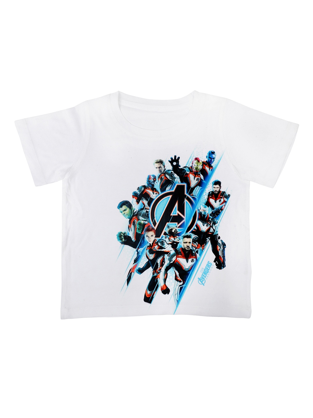 

Marvel by Wear Your Mind Boys White Printed Round Neck T-shirt