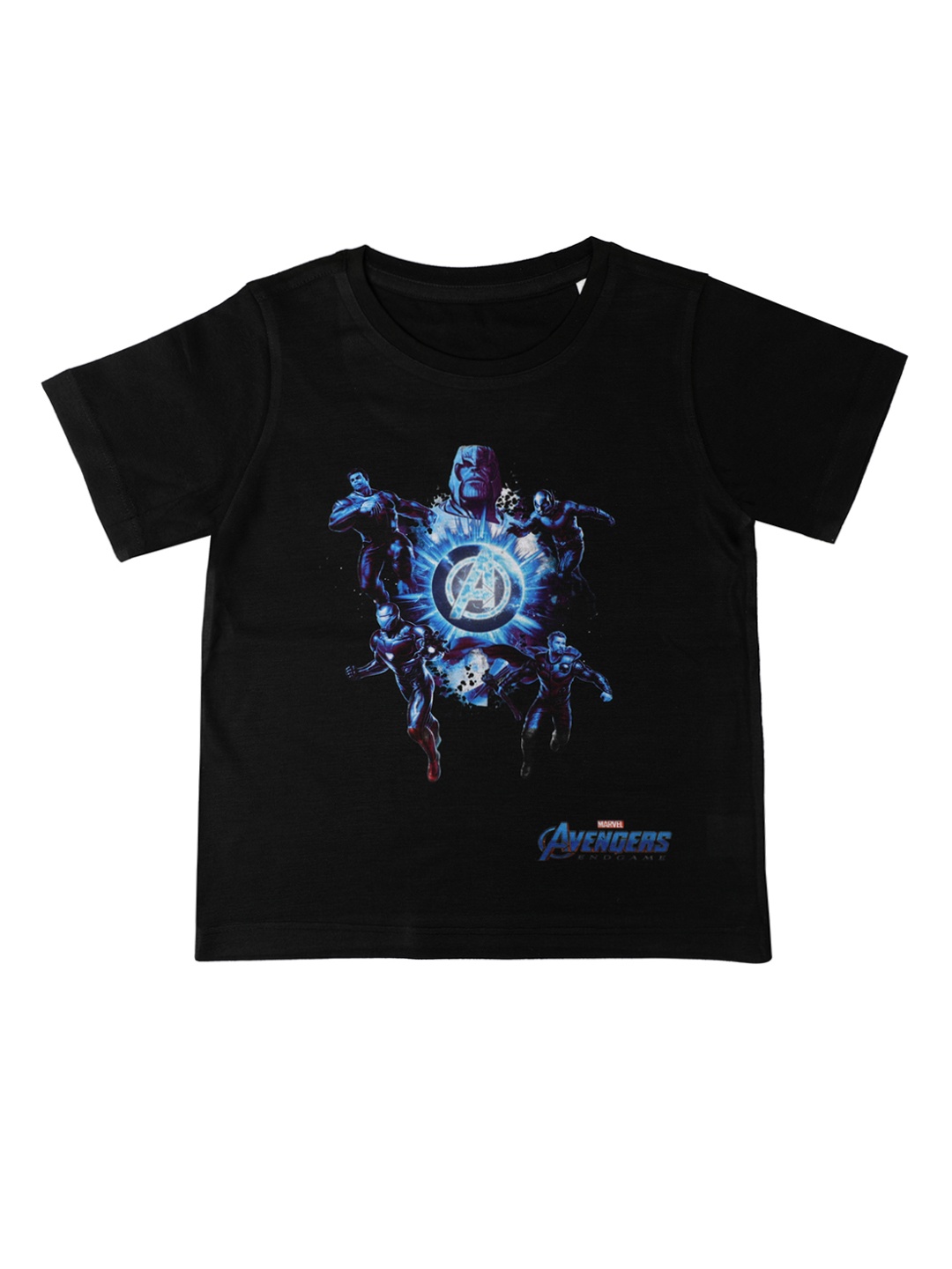

Marvel by Wear Your Mind Boys Black Printed Round Neck T-shirt