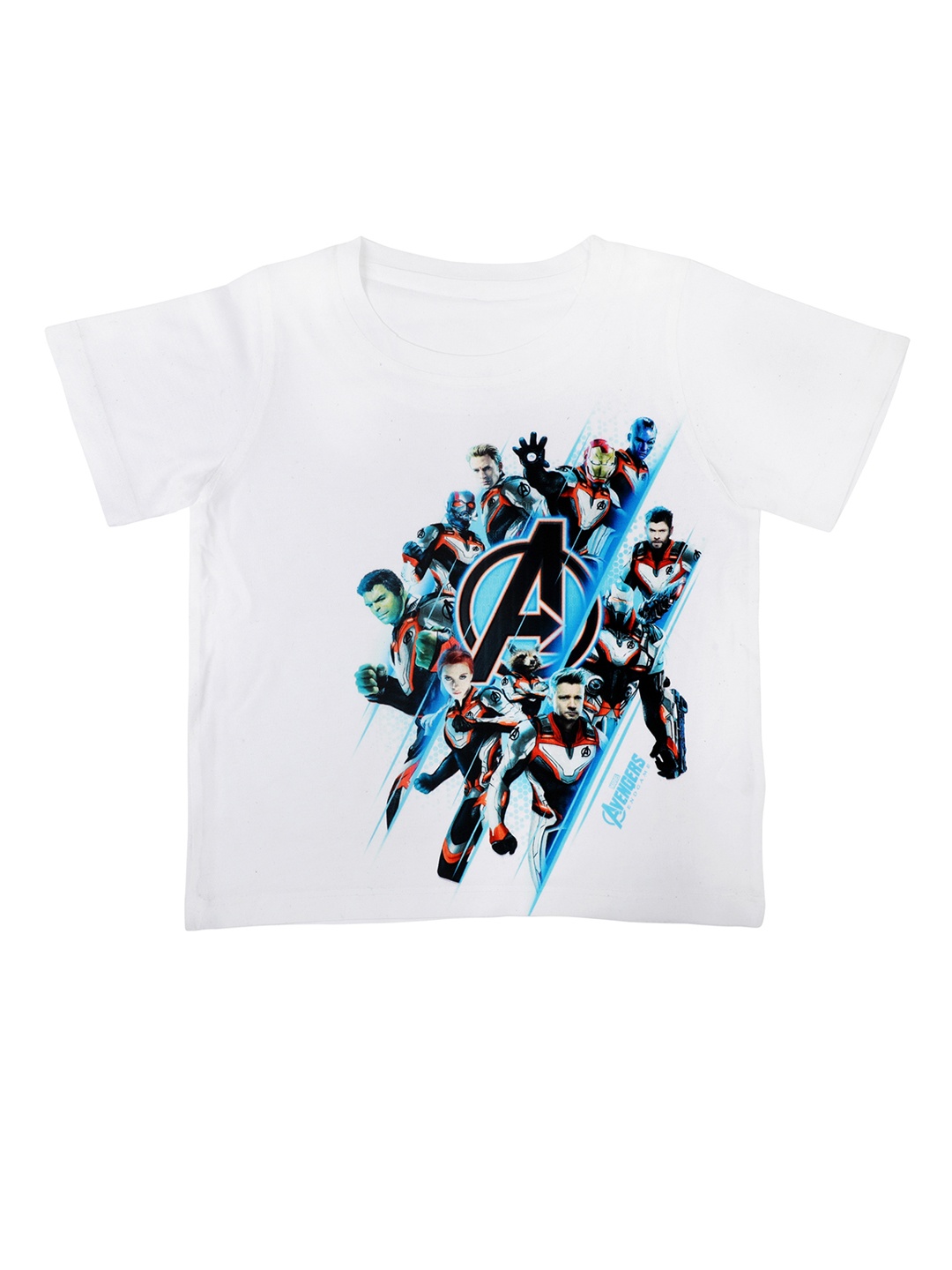 

Marvel by Wear Your Mind Boys White Printed Round Neck T-shirt