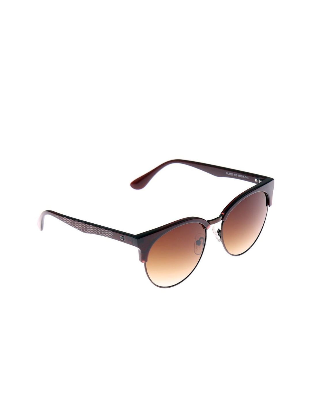 GIO COLLECTION Unisex Oval Sunglasses GL5020C02, Brown