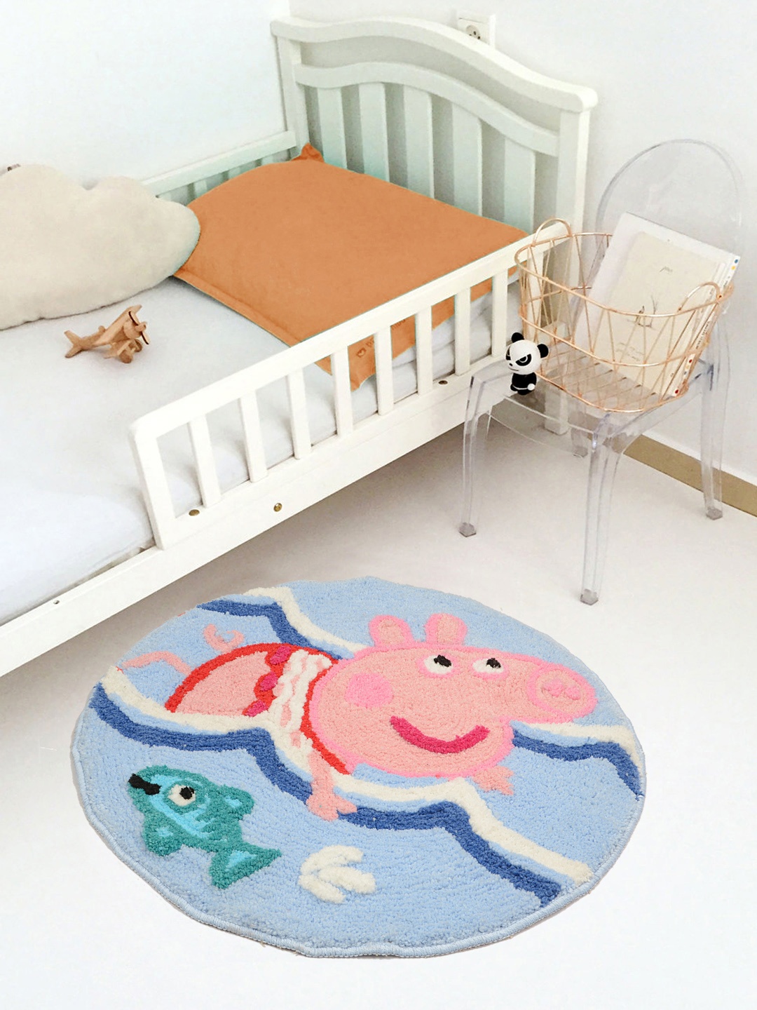 

Saral Home MultIcoloured Anti-Skid Bath Rug, Multi