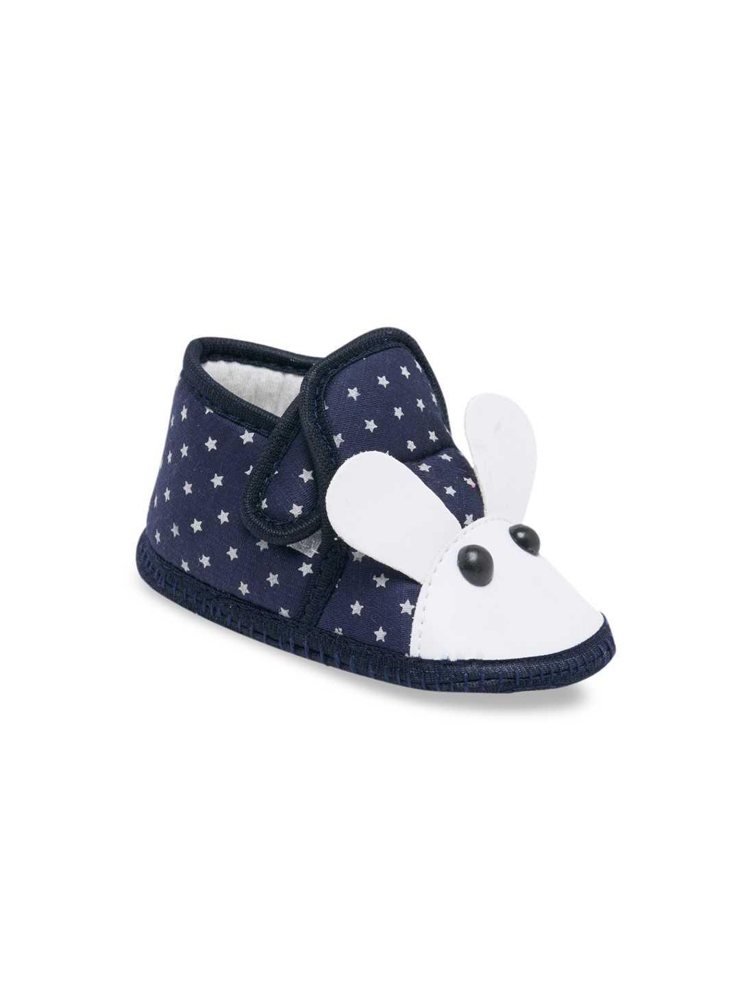

CHiU Kids Navy Blue & White Printed Booties