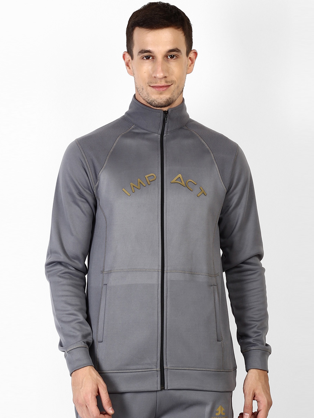 

OFF LIMITS Men Grey Printed Lightweight Sporty Jacket