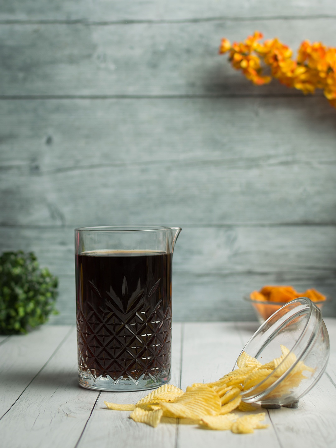 Pasabahce Transparent Textured Glass Jug 725 ml