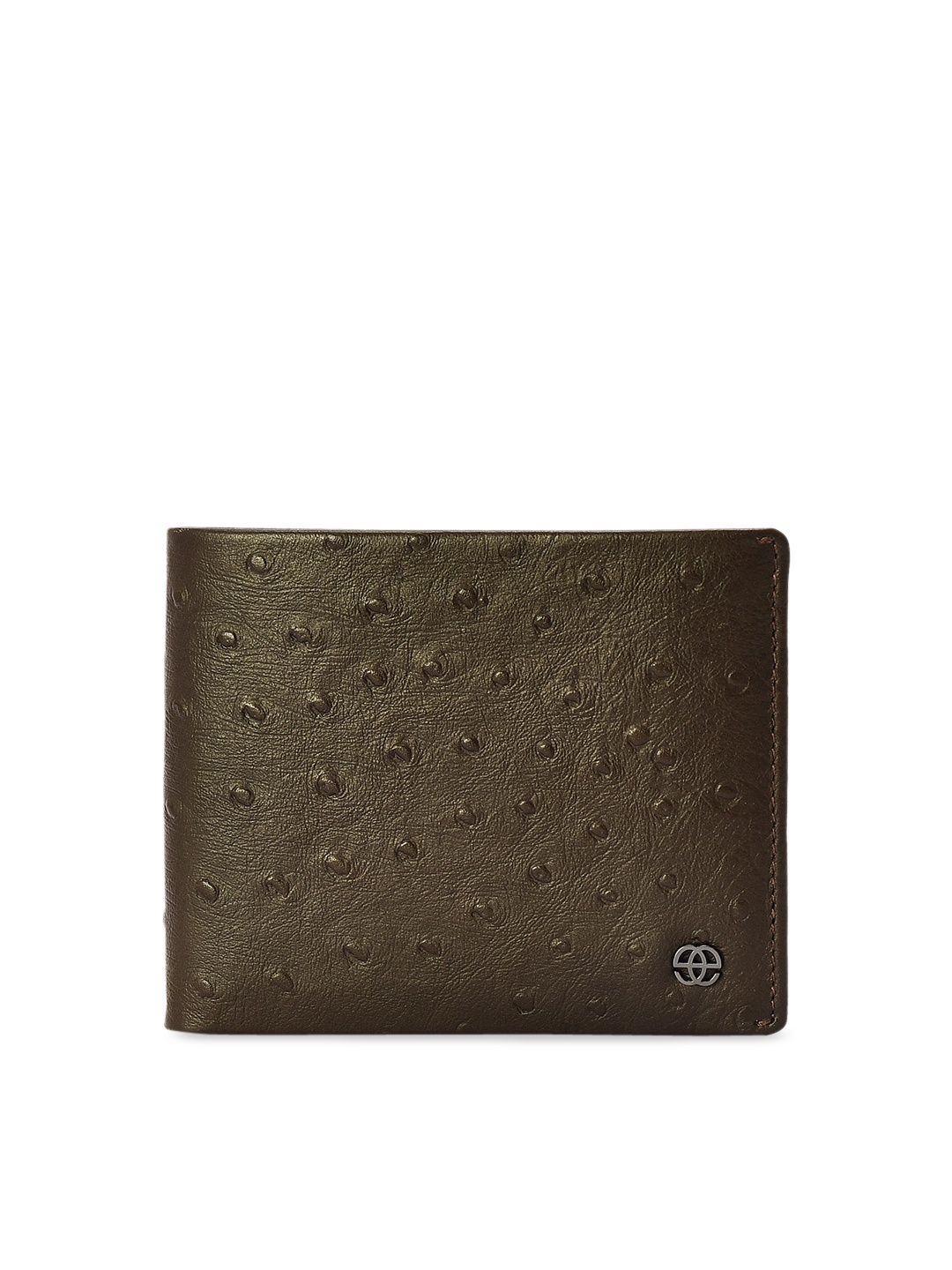 

Eske Men Brown Textured Two Fold Leather Wallet