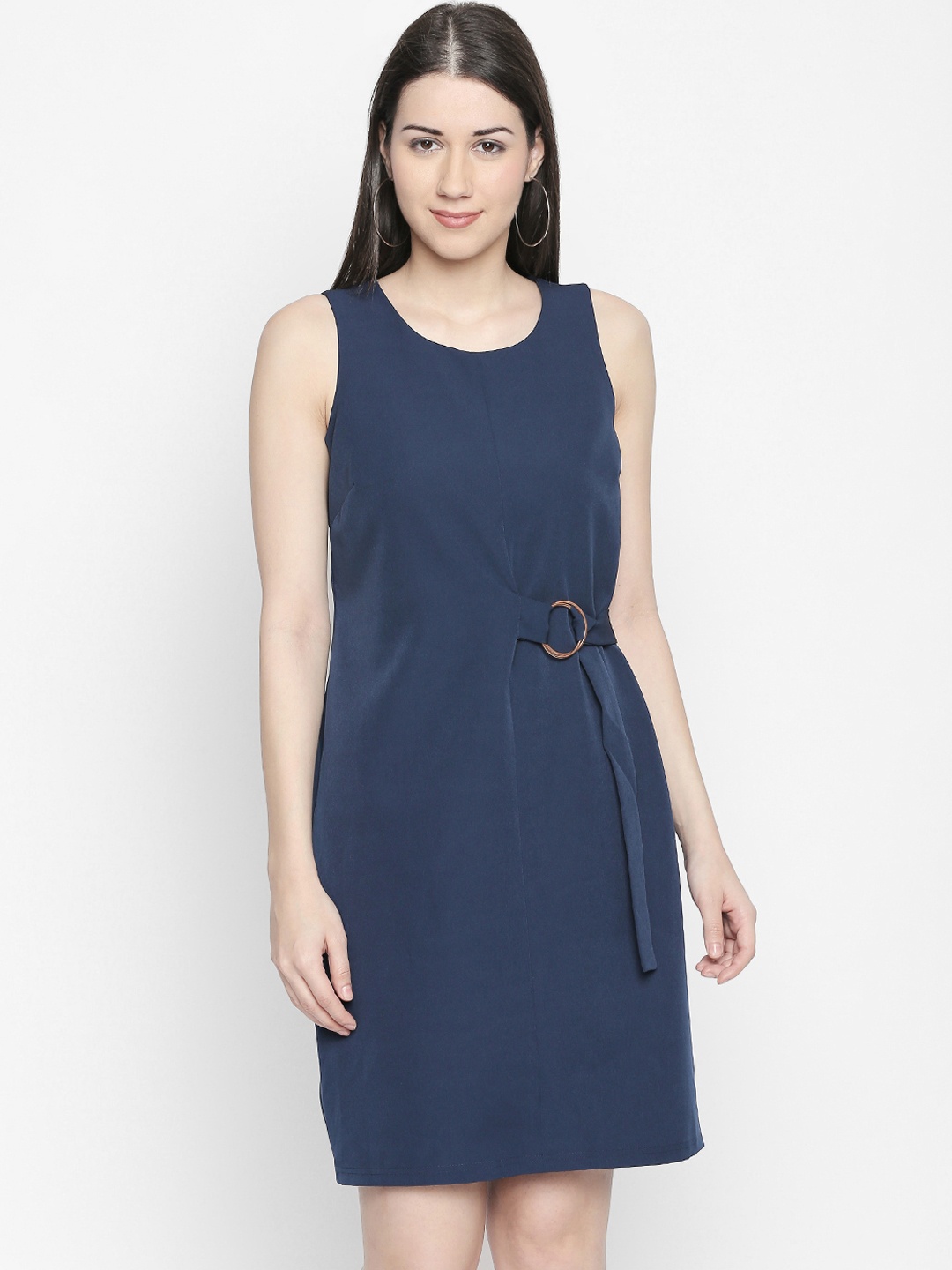 

Annabelle by Pantaloons Women Blue Solid A-Line Dress