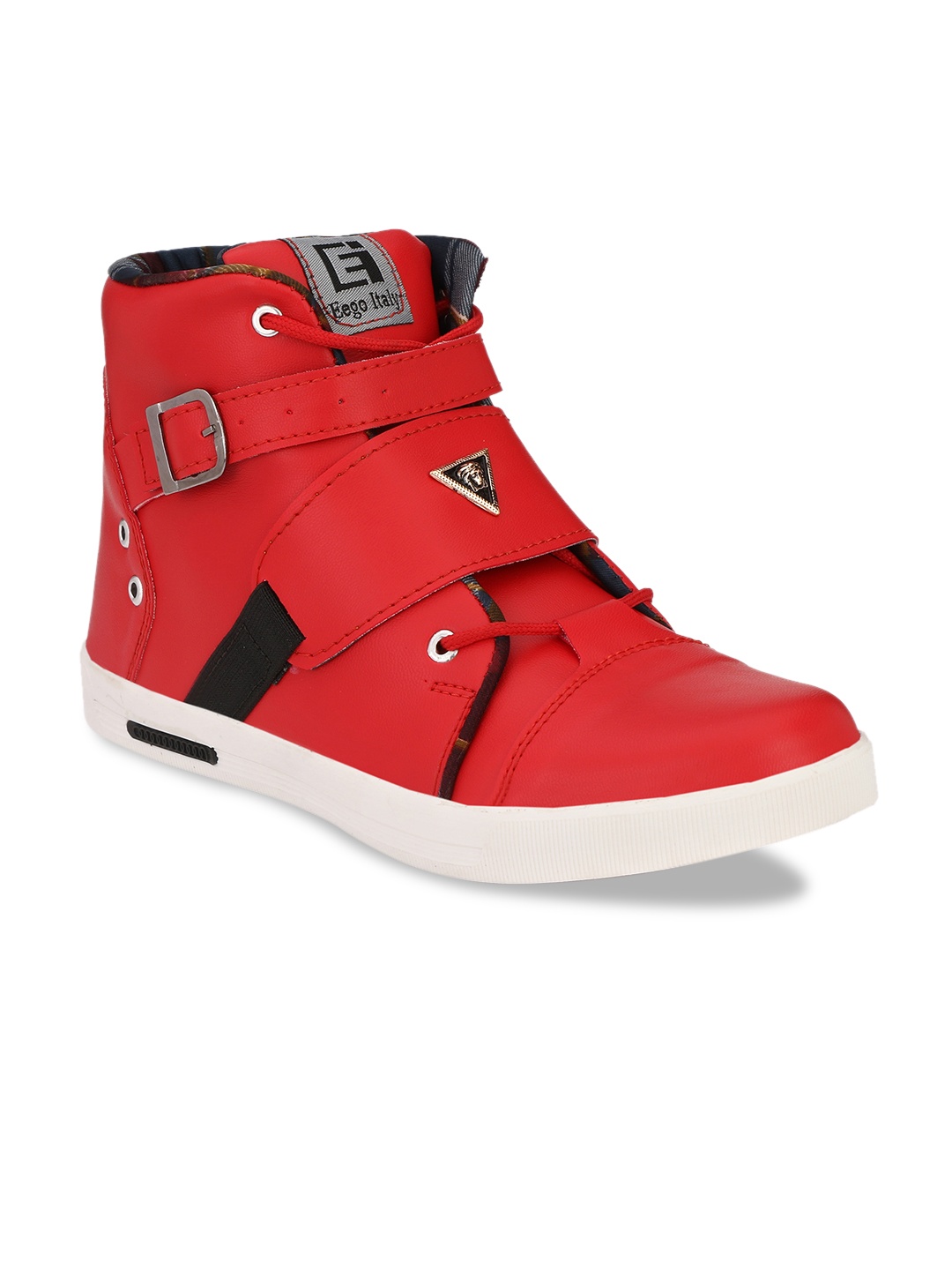 

Eego Italy Men Red Flat Boots