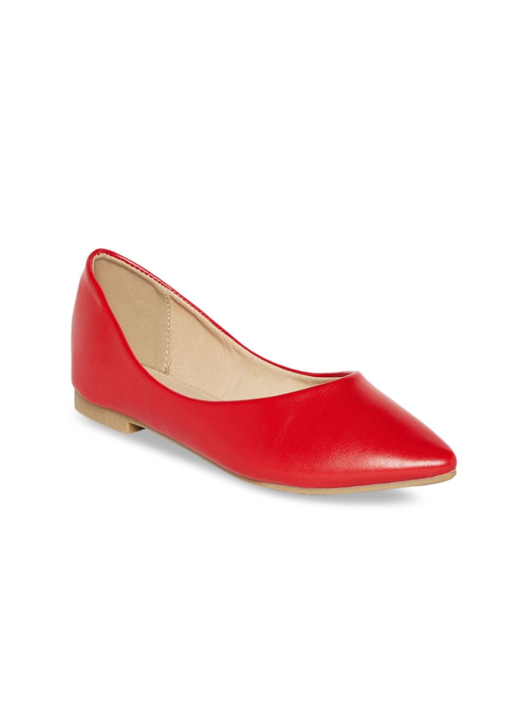 

GIORDANO Women Red Solid Ballerinas