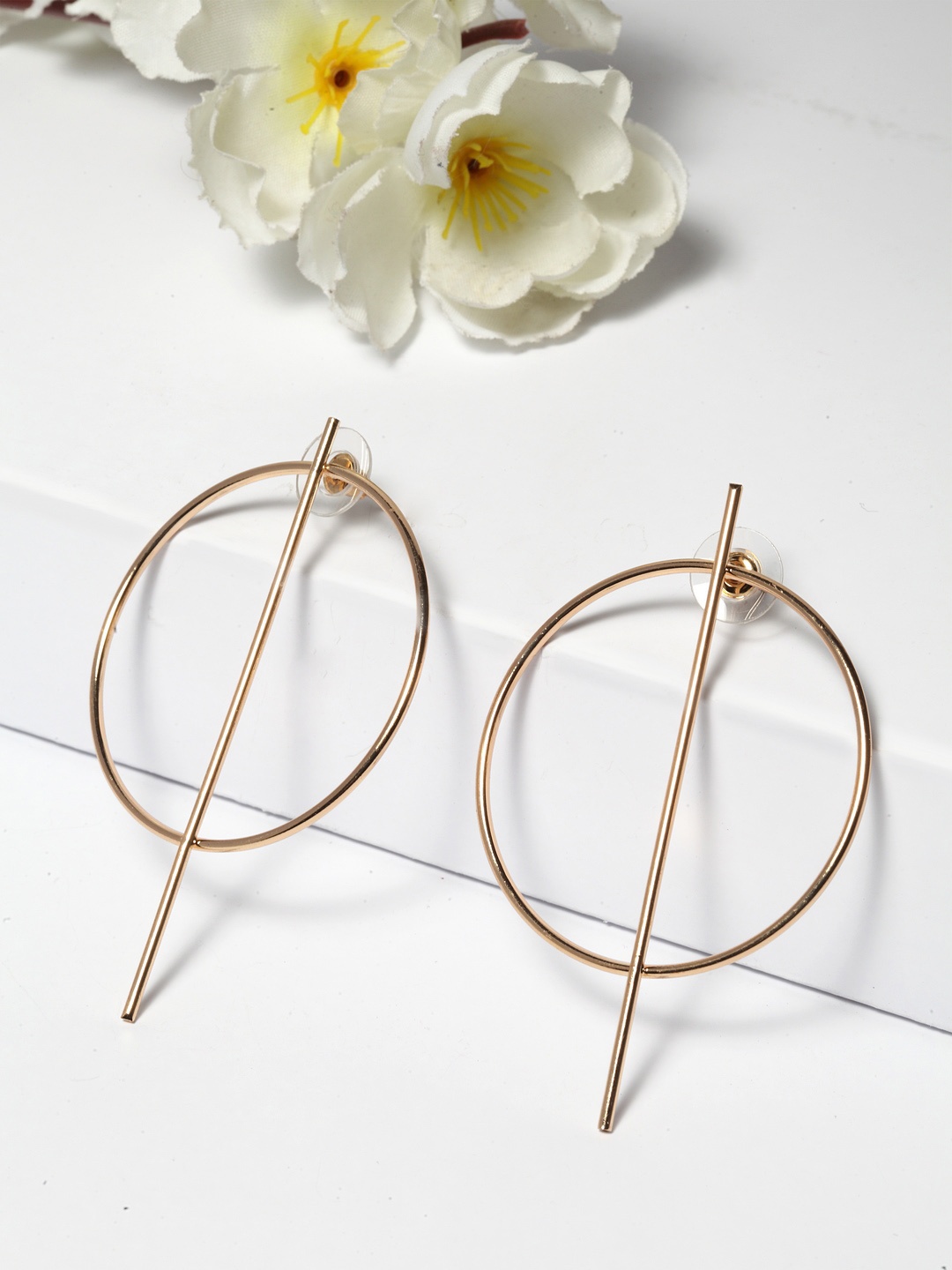 

AVANT-GARDE PARIS Gold-Plated Circular Drop Earrings