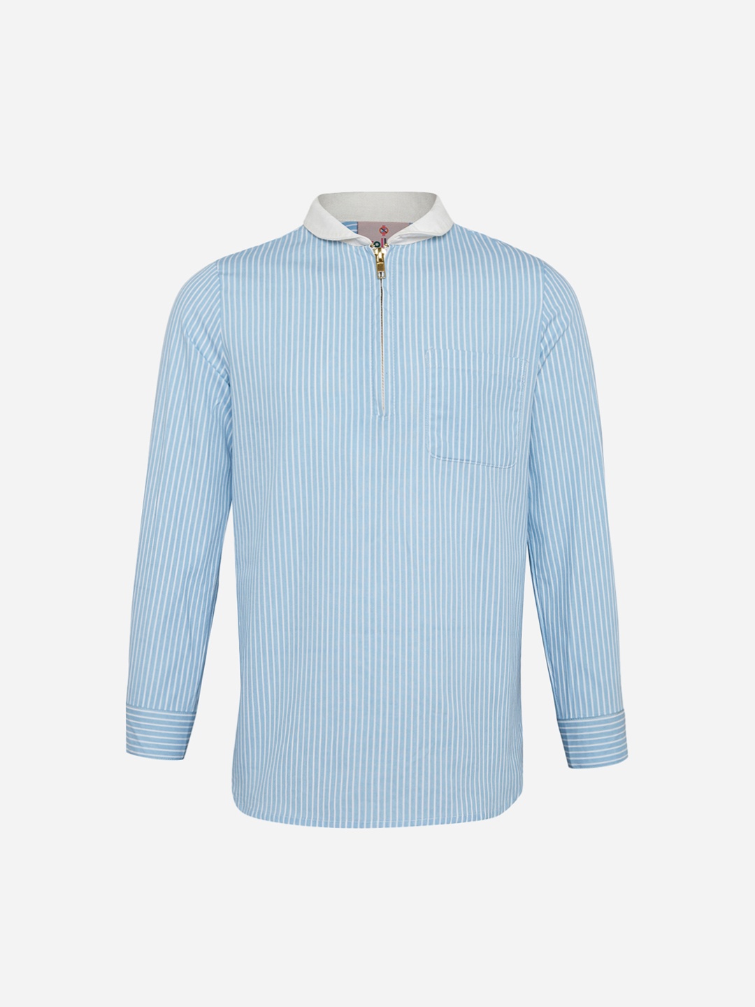 

Oxolloxo Boys White Regular Fit Striped Casual Shirt