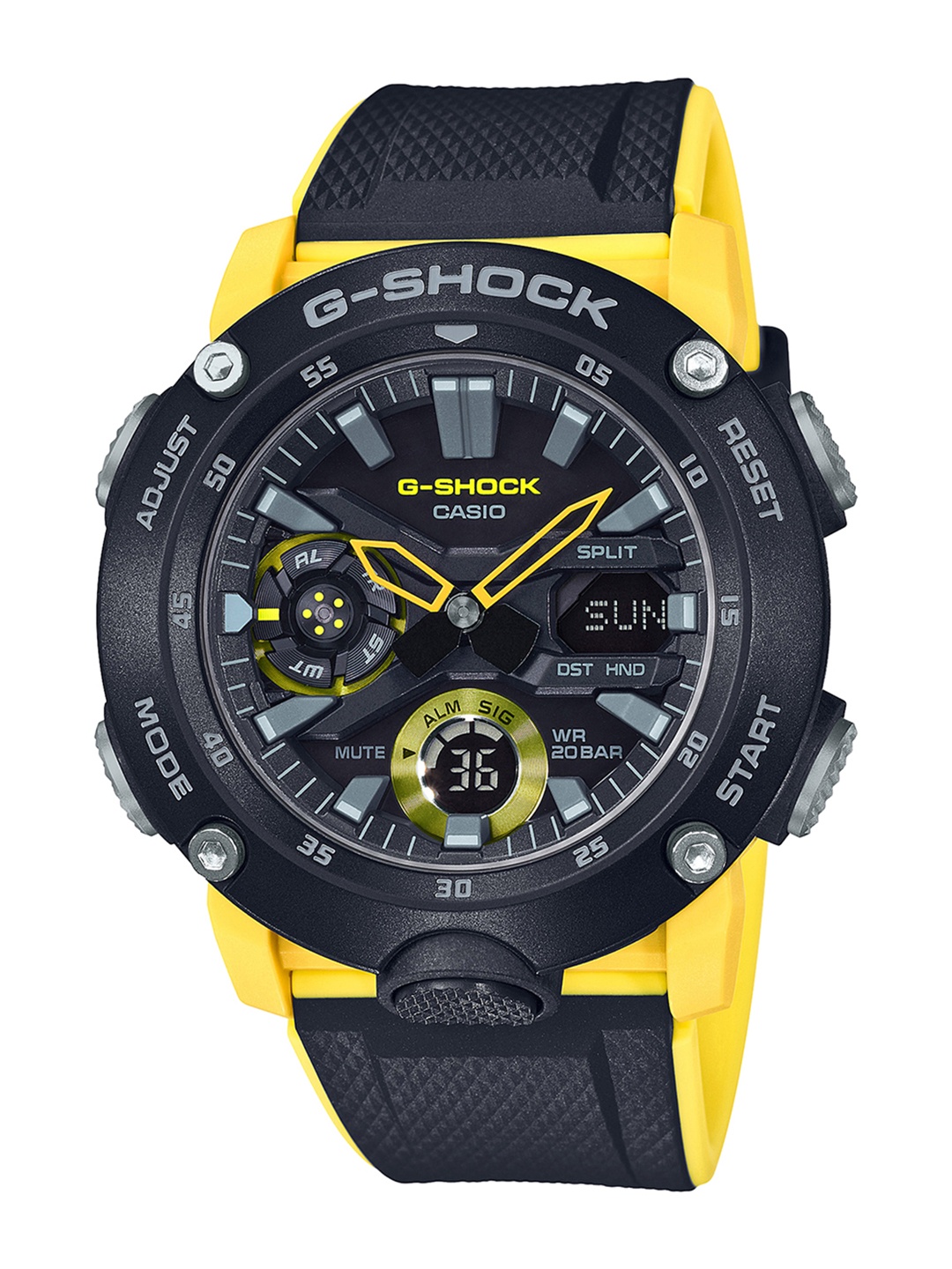 

CASIO G-Shock Men Black Dial Extra Large-Combination Watch GA-2000-1A9DR - G943