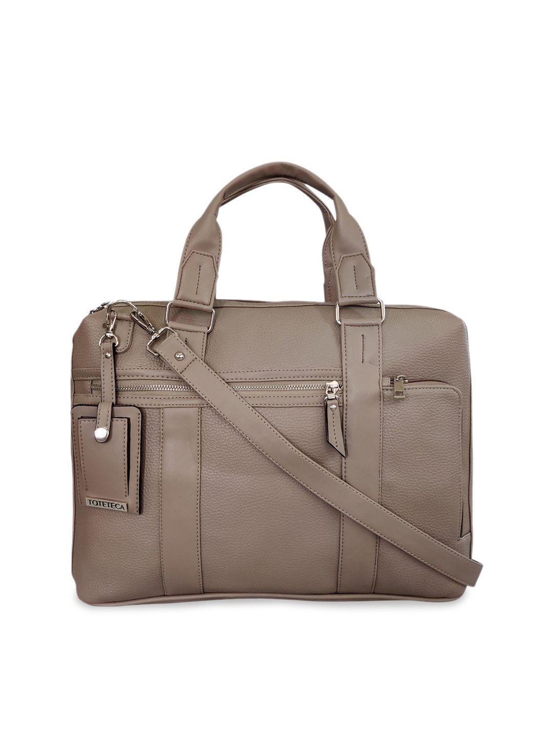 Toteteca Unisex Beige Laptop Bag