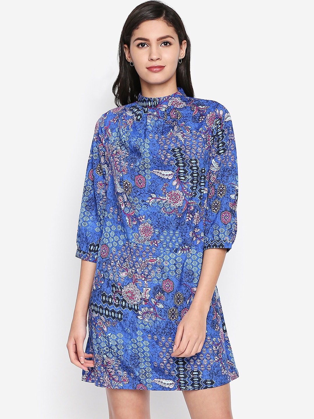 

Oxolloxo Women Blue Printed Sheath Dress